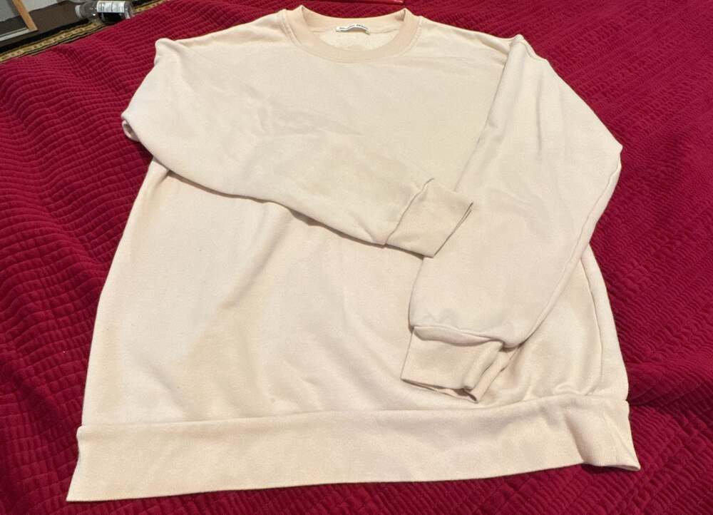 Reformation Jeans Crewneck Sweatshirt Cream
